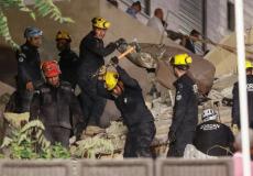 فرق الطوارئ انتشرت في موقع انهيار مبنى قديم مؤلف من أربعة طوابق في عمّان