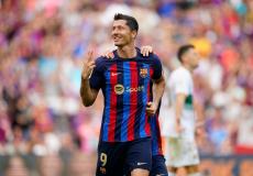 ليفاندوفسكي سجل هدفين