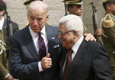 الرئيس محمود عباس ونظيره الأمريكي جو بايدن