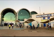 مياه الأمطار تغمر مطار الخرطوم
