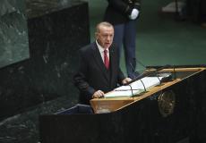 الرئيس التركي رجب طيب أردوغان أمام الجمعية العامة للأمم المتحدة