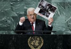 الرئيس عباس يستعرض بالصور معاناة الفلسطينيين أمام الأمم المتحدة