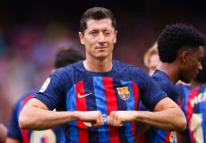 ليفاندوسكي لاعب نادي برشلونة