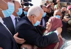 استقبال شعبي للرئيس عباس لدى عودته رام الله
