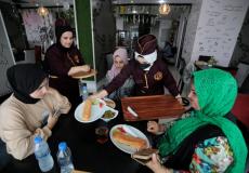 مطعم متخصص لاستقبال النساء في غزة
