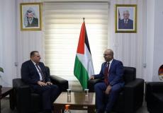 اجتماع وزير شؤون القدس بالسفير الأردني لدى فلسطين