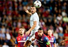 من مباراة انتر ميلان وفيكتوريا بلزن اليوم