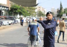 شرطي مرور في قطاع غزة