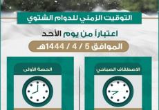 موعد بدء تطبيق مواعيد الدوام الشتوي في مدارس السعودية