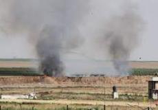 اشتعال النيران وخسائر مادية.. خلال استهداف المزارعين شرق غزة/ توضيحية