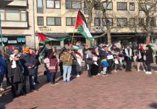 وقفة تضامنية مع الشعب الفلسطيني والتنديد بجرائم الاحتلال في السويد