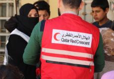 الهلال الأحمر القطري يكشف عدد المستفيدين من مساعداته في قطاع غزة