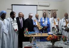 جانب من لقاء البكري مع وزير العدل الموريتاني والأمين العام للرباط الوطني