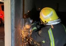 مدني حفر الباطن يسيطر على حريق اندلع في 5 شاحنات لنقل المحروقات