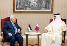 اجتماع الرئيس عباس مع أمير قطر على هامش قمة "سيكا"