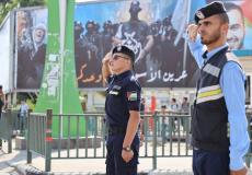 أفراد من الشرطة بغزة يؤدون التحية للشهيد عدي التميمي