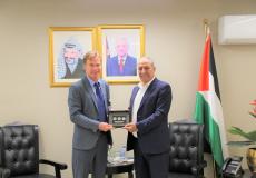 لقاء "الشيخ" مع ممثل الاتحاد الأوروبي في فلسطين
