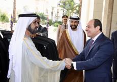 السيسي يستقبل بن راشد في القاهرة