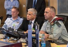 لابيد من مركز السيطرة التحت أرضي التابع لسلاح الجو الإسرائيلي