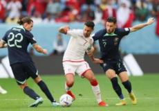 من مباراة تونس وأستراليا اليوم في كأس العالم 2022