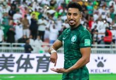 لاعب المنتخب السعودي سالم الدوسري في مباراة السعودية والأرجنتين ضمن بطولة كأس العالم 2022.jpg