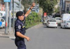 شرطي مرور في قطاع غزة - ارشيف