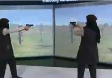 جانب من تدريب الفتيات على السلاح/ أرشيفز