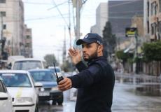 شرطي مرور في قطاع غزة