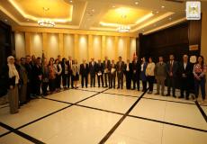 المشاركون في جلسات الحوار الفلسطيني الامريكي في رام الله