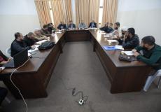 اجتماع لجنة الملفّات الإداريّة بوزارة الأوقاف في غزة