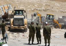 الاحتلال يخطر بوقف البناء في 11 مبنى سكنيا وإزالة 20 منشأة زراعية بأريحا - أرشيف