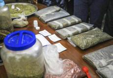 ضبط كمية كبيرة من  مادة "الماريجوانا" المخدرة في غزة