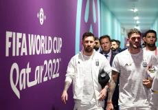 ميسي في طريقه لملعب مباراة الأرجنتين والسعودية