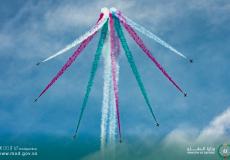 عرض جوي فوق استاد المباراة الافتتاحية لمونديال قطر 2022