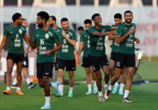 المنتخب السعودي في مباراته ضد الأرجنتين في بطولة كأس العالم 2022