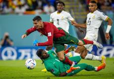 حراس مرمى منتخب غانا يوقف لاعب البرتغال رونالدو