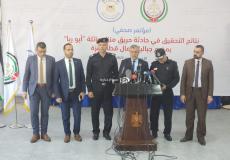 مؤتمر إعلان نتائج حريق جباليا شمال غزة