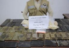 المخدرات التي تم ضبطها في رفح