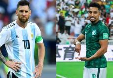 ليونيل ميسي وسالم الدوسري