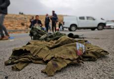 من مكان تنفيذ عملية الدهس قرب رام الله