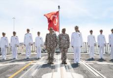 سفينة عسكرية تركية تصل قطر لتأمين مونديال كأس العالم 2022