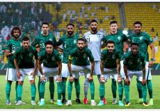 لاعبو منتخب السعودية خلال الاستعداد لبطولة كأس العالم 2022 في قطر