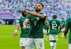 لاعبو المنتخب السعودي خلال مباراة الأرجنتين السابقة في كأس العالم 2022