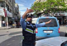 شرطي مرور في قطاع غزة