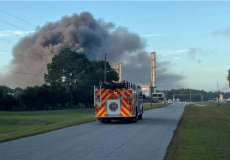 حريق ضخم يلتهم مصنعاً للكيماويات في ولاية جورجيا الأمريكية