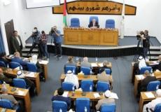 جانب من جلسة المجلس التشريعي بغزة