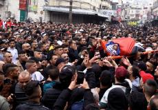 جانب من تشيع جثماني شهيدي نابلس