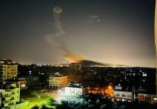 من القصف الإسرائيلي على غزة الليلة