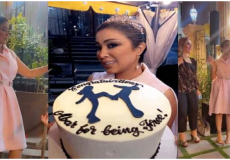 الفنانة الكويتية أبرار تحتفل بطلاقها للمرة الرابعة