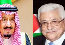 الرئيس الفلسطيني محمود عباس وخادم الحرمين الملك سلمان
